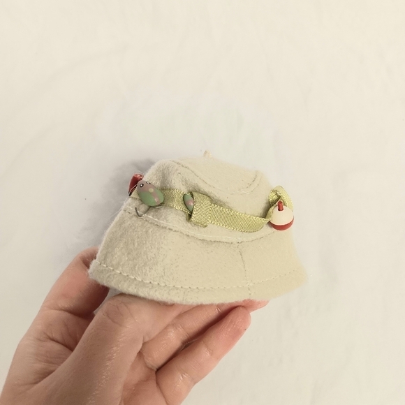 Felt Fishing Hat Christmas Ornament bobber lures 3.5" Sports Classic Father Dad - Picture 3 of 5